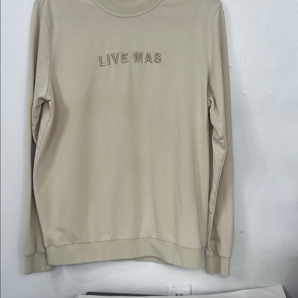 GabbabandsBeige 'Live Mas' Men's Sweater